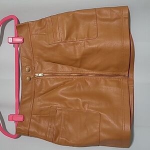 Free People Faux Leather Skirt